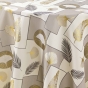 Nappe ronde Ø 180 cm – Polyester imprimé métallisé NATANE Naturel