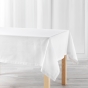 Nappe Rectangle 140 x 240 cm – Coton Uni CHARLINE – Blanc