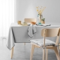 Nappe rectangle 140 x 240 cm – Coton uni Mistraline Gris chiné