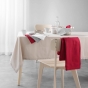 Nappe Rectangle 140 x 240 cm – Coton Uni CHARLINE – Rouge
