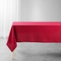 Nappe Rectangle 140 x 240 cm – Coton Uni CHARLINE – Rouge