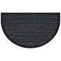 Tapis d'entree demi-lune 45 x 75 cm pvc grattoir marco Gris