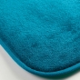  Tapis Rectangle 120x170 cm – Flanelle Unie Ultra Douce – Bleu – Finition Biais