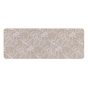 Tapis rectangle 45 x 120 cm tisse imprime stylis Blanc