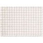 Tapis rectangle 120 x 170 cm – Imitation fourrure – Modèle Mounty – Blanc relief
