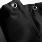 Rideau de douche avec crochets 180 x 200 cm – ESSENCIA Noir – Imperméable & déco