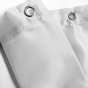 Rideau de douche avec crochets 180 x 200 cm –  ESSENCIA Blanc – Imperméable & déco
