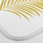Tapis contour wc 45 x 45 cm microfibre imprimee orbella Blanc