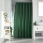 Rideau de douche avec crochets - 180 x 200 cm - jacquard uni Quartz Kaki
