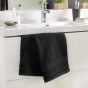 Serviette de toilette 50 x 90 cm eponge unie tendresse Noir