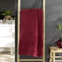 Drap de douche 70 x 130 cm eponge unie tendresse Rubis