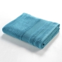 Drap de bain 90 x 150 cm – Coton éponge uni Tendresse Bleu paon – 500 g/m²