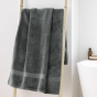 Drap de douche 70 x 130 cm — éponge coton peigné Élégance 600 g/m² - Anthracite