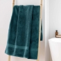 Drap de douche 70 x 130 cm — éponge coton peigné Élégance 600 g/m² - Bleu