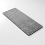 Tapis de Bain 50 x 120 cm – Microfibre Unie Relief Ricochet – Ultra Doux & Absorbant Gris