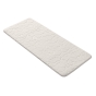 Tapis de Bain 50 x 120 cm – Microfibre Unie Relief Ricochet – Ultra Doux & Absorbant Blanc