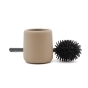 BROSSE WC Ø 10.5 x 38.5 CM CERAMIQUE UNIE SOFT TOUCH CERALIA TAUPE