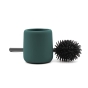 BROSSE WC Ø 10.5 x 38.5 CM CERAMIQUE UNIE SOFT TOUCH CERALIA BLEU/EMERAUDE