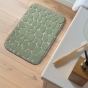 TAPIS DE BAIN 50 x 80 CM MICROFIBRE UNIE RELIEF RICOCHET SAUGE