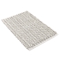 Tapis de bain 50 x 80 cm – Coton / polyester fils chenille – Doux et absorbant – Ariel Naturel