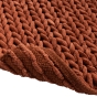 Tapis de bain 50 x 80 cm – Coton / polyester fils chenille – Doux et absorbant – Ariel Terracotta