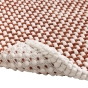 Tapis de bain 50 x 80 cm – Coton / polyester fils chenille – Doux et absorbant – Rafael – Terracotta
