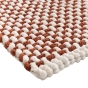Tapis de bain 50 x 80 cm – Coton / polyester fils chenille – Doux et absorbant – Rafael – Terracotta