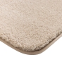 Tapis de bain 50 x 80 cm – Microfibre unie – Ultra doux et absorbant – Maël Sable