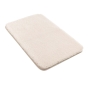 Tapis de bain 50 x 80 cm – Microfibre unie – Ultra doux et absorbant – Maël Naturel