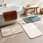 Tapis de bain 50 x 80 cm – Microfibre unie – Ultra doux et absorbant – Maël Cèdre