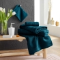 Serviette invité – 30 x 50 cm – éponge unie – 500 g/m² – TENDRESSE Indigo