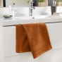 Serviette de toilette 50 x 90 cm éponge unie tendresse Caramel