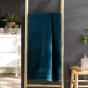 Drap de douche 70 x 130 cm éponge unie tendresse Indigo