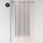 Lot de 2 Voilages 140 x 240 cm pois métallisés  Orion Rose