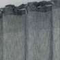 Voilage à nouettes 140 x 240 cm voile tissé Charlotte Anthracite