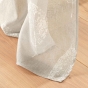 Lot de 2 voilages a oeillets 140 x 240 cm effet lin tissé imprimé Indila Beige