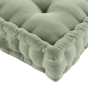 Coussin de sol 50 x 50 x 10 cm coton/polyester recycle grs twily Sauge