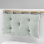 Tête de lit 5 boutons avec passants – 50 x 80 cm – Gaze de coton Gaïa eucalyptus