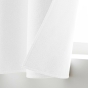 Rideau occultant à œillets 135 x 180 cm chambray uni Chinéa Blanc – petite hauteur