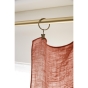 Rideau Ajustable + 8 Anneaux Pince – Lin Lavé Français Luxe Soline – 140 x 270 cm – Paprika