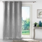 Rideau grande hauteur 135 x 280 cm occultant velours frappé Melodie Gris
