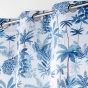 Lot de 2 Rideaux a oeillets 140 x 260 cm polyester imprimé Amazonia Bleu