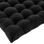 Assise matelassée 38 x 38 cm – Coton/Polyester recyclé GRS – Twily Noir