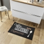 Tapis rectangle 50 x 80 cm imprime cappuccino Sans
