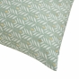 Coussin dehoussable compresse 60 x 60 cm polyester imprime metallise piana Sauge
