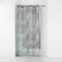 Voilage a oeillets 140 x 240 cm voile sablé imprimé Majolica Menthe