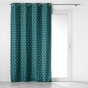Rideau a oeillets 135 x 260 cm 100% occultant/microfibre imp. surya Bleu