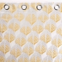 Rideau a oeillets tamisant 140 x 260 cm jacquard Floriani Jaune