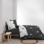 Parure réversible 240 x 220 cm microfibre + 2 taies Sonate