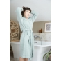 Peignoir Kimono Mixte S/M – Double Gaze de Coton Gaïa Eucalyptus